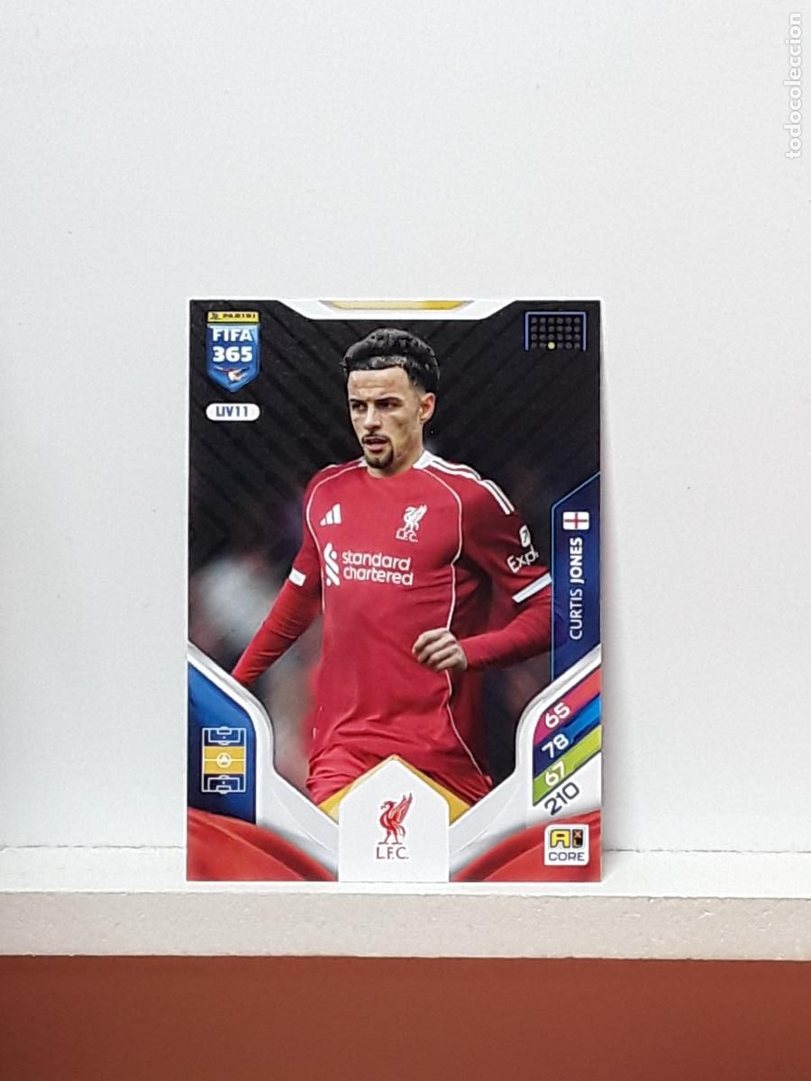 Cromos de F&uacute;tbol: FIFA 365 ADRENALYN 2025 2026 25 26 ALBUM PANINI LIGA N LIV11 LIV 11 LIVERPOOL CURTIS JONES