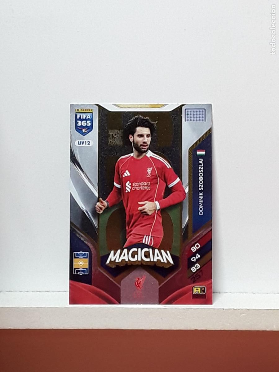 Fu&szlig;ball-Sticker: FIFA 365 ADRENALYN 2025 2026 25 26 ALBUM PANINI LIGA N LIV12 LIV 12 LIVERPOOL DOMINIK SZABOSZLAI