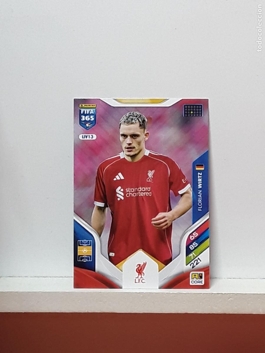 Fu&szlig;ball-Sticker: FIFA 365 ADRENALYN 2025 2026 25 26 ALBUM PANINI LIGA N LIV13 LIV 13 LIVERPOOL FLORIAN WIRTZ