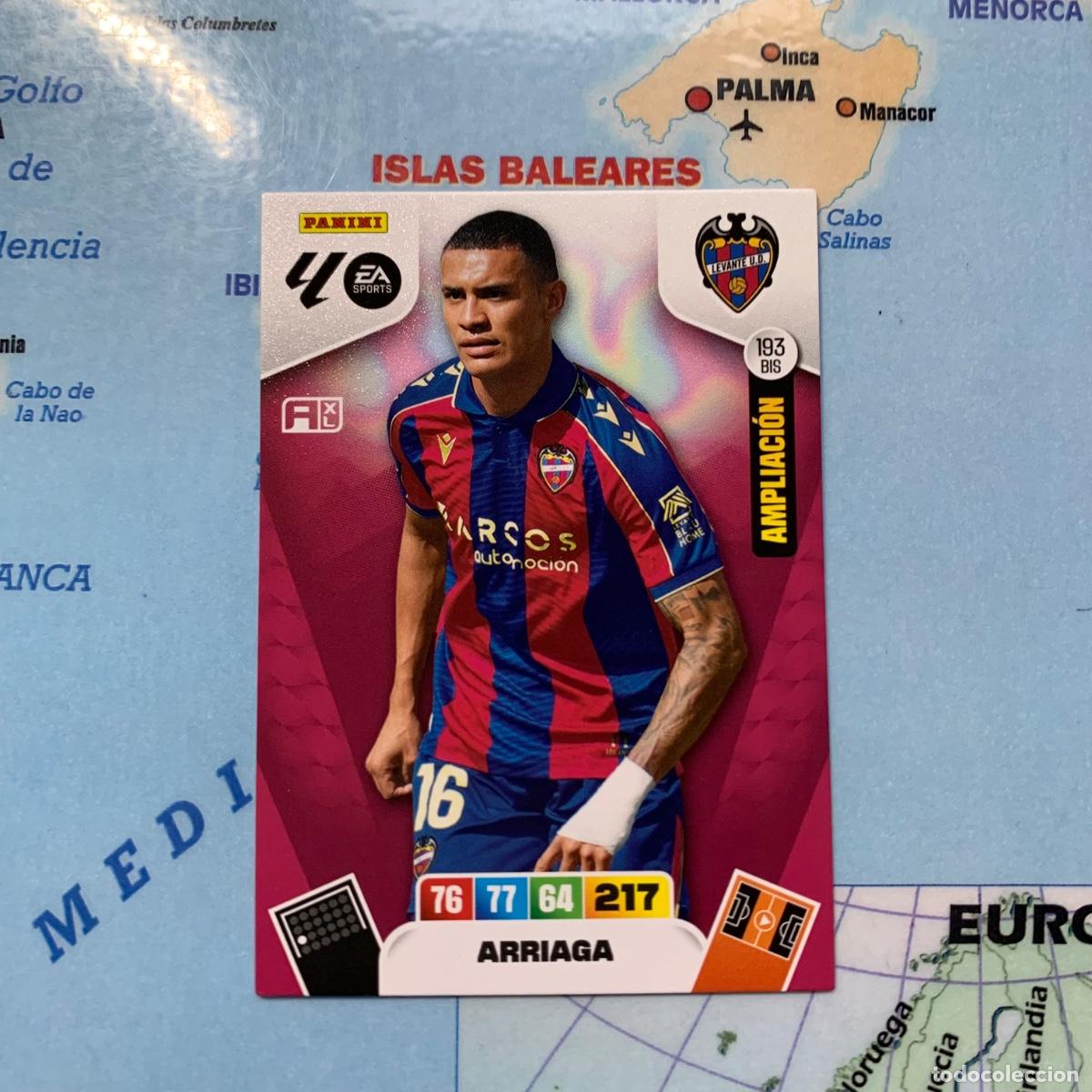 Fu&szlig;ball-Sticker: Arriaga ampliacion n&uacute;mero 193 Bis del Levante cromo adrenalyn XL 25-26 2025-2026