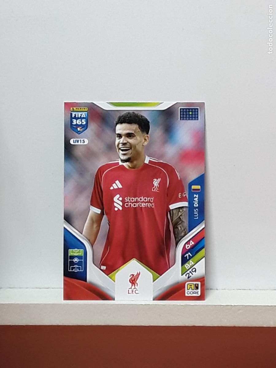 Fu&szlig;ball-Sticker: FIFA 365 ADRENALYN 2025 2026 25 26 ALBUM PANINI LIGA N LIV15 LIV 15 LIVERPOOL LUIS DIAZ