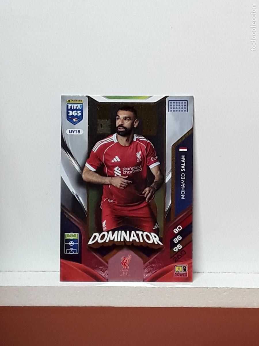 Football Stickers: FIFA 365 ADRENALYN 2025 2026 25 26 ALBUM PANINI LIGA N LIV18 LIV 18 LIVERPOOL MOHAMED SALAH