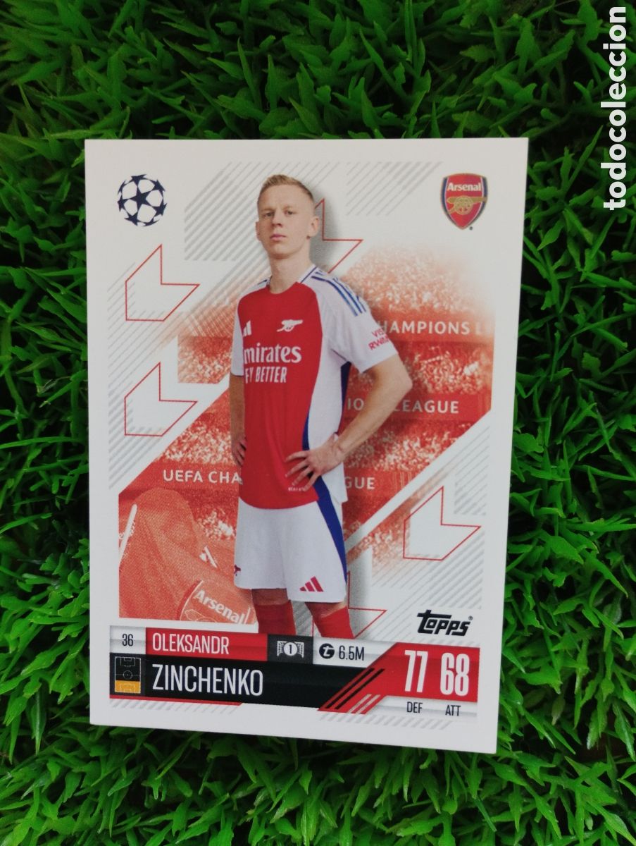 Football Stickers: Zinchenko Arsenal Match Attax 24-25 # 36