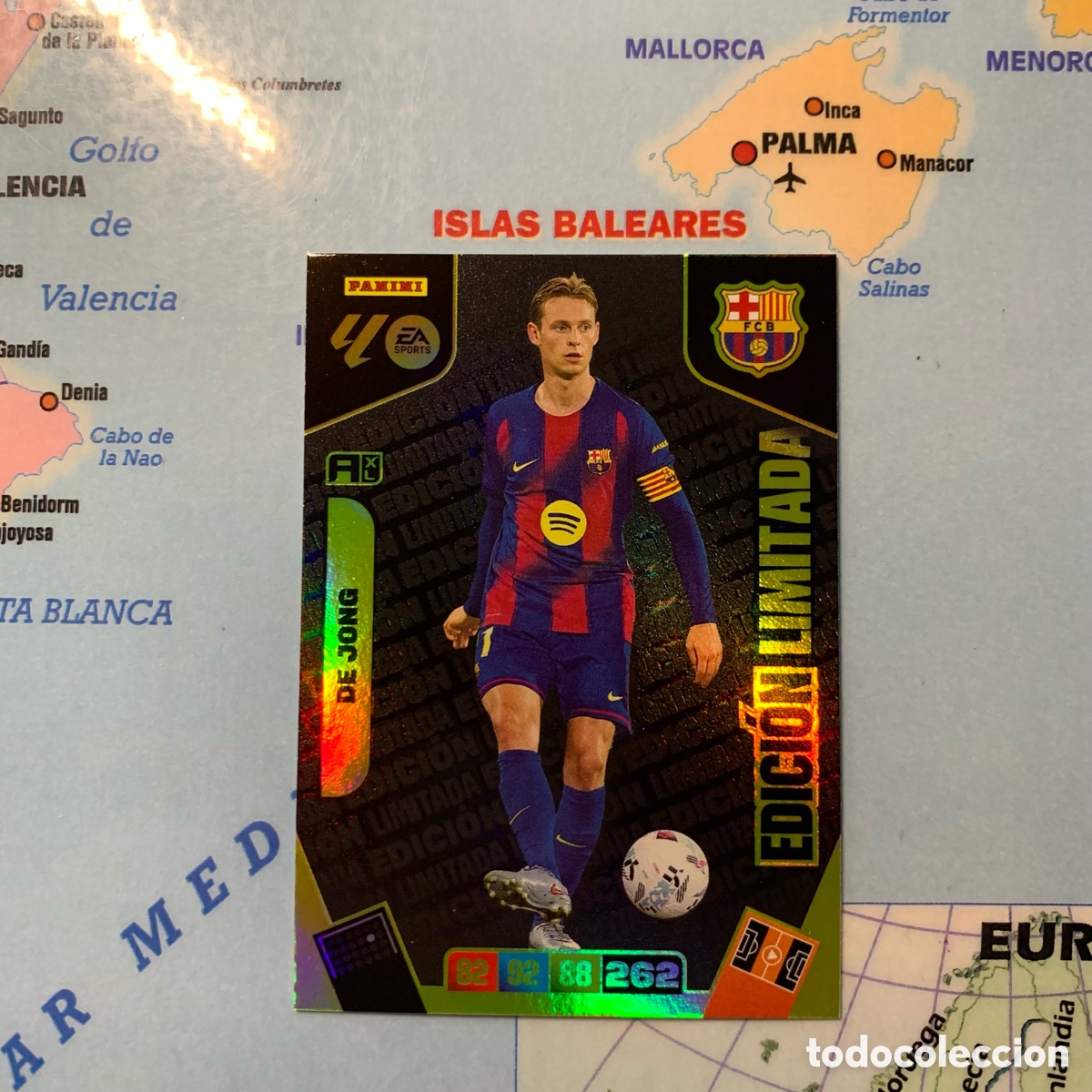 Football Stickers: De jong edici&oacute;n limitada del Barcelona cromo Adrenalyn 25-26 2025-2026