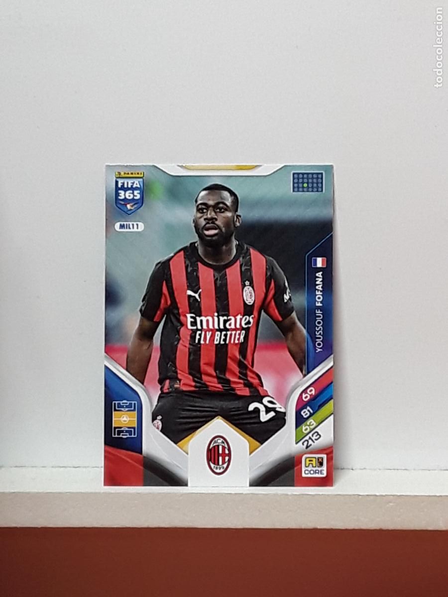 Cartes &agrave; collectionner de Football: FIFA 365 ADRENALYN 2025 2026 25 26 ALBUM PANINI LIGA N MIL11 MIL 11 MILAN YOUSSOUF FOFANA