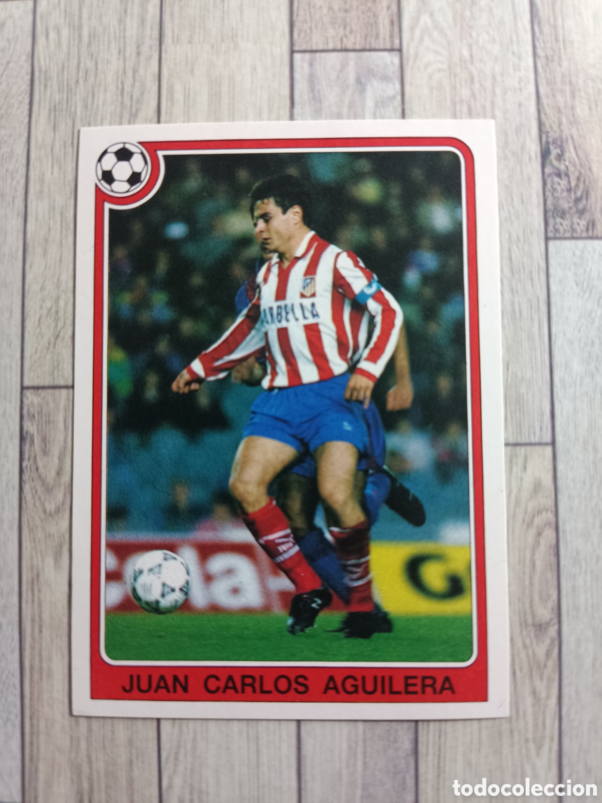 Fu&szlig;ball-Sticker: 54 AGUILERA ATLETICO DE MADRID FUTBOL ESTRELLAS DE LA LIGA 1992 1993 PANINI 92 93 SIN PEGAR