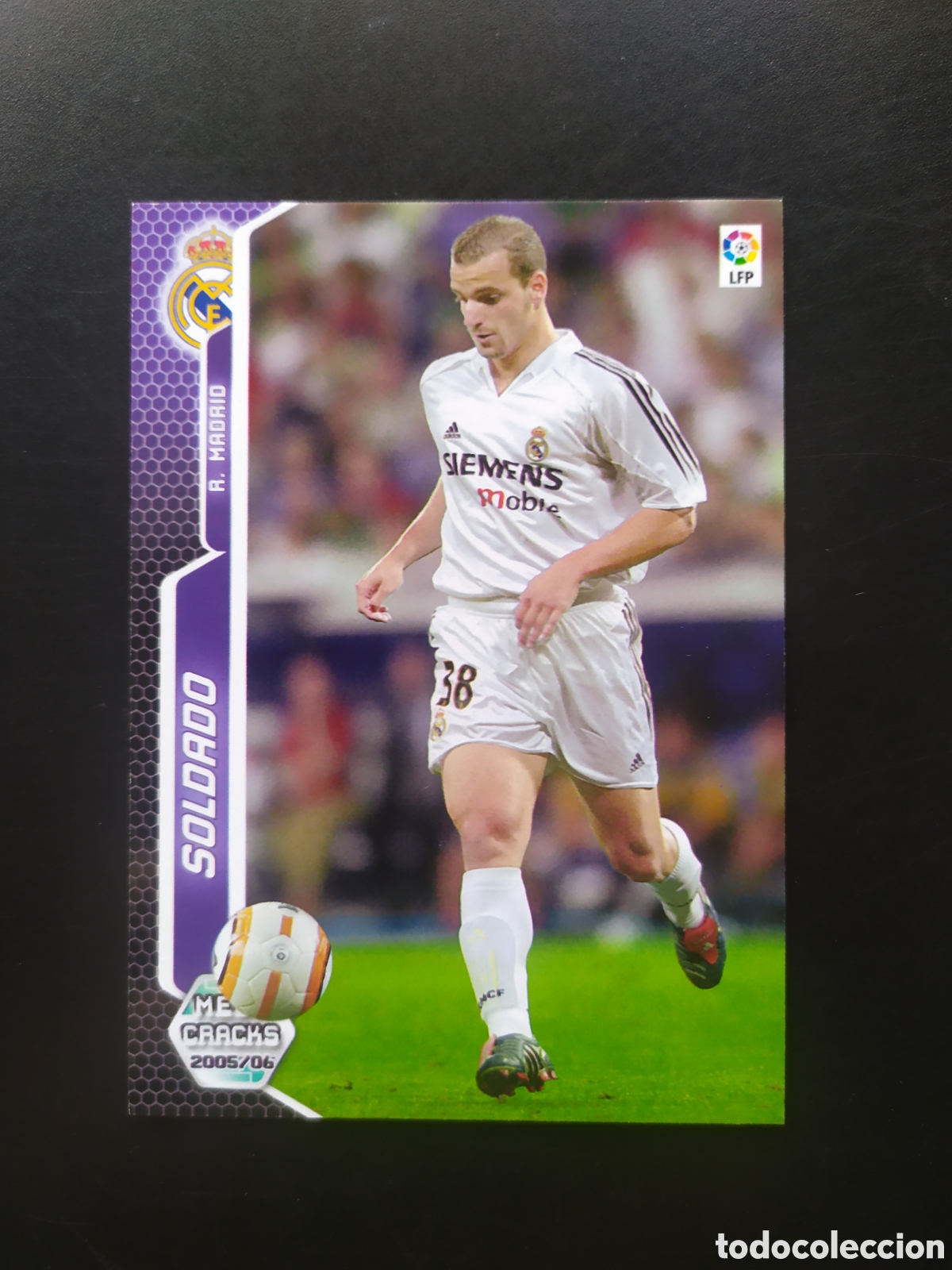 Cromos de F&uacute;tbol: Megacracks 2005 2006 05 06 panini Soldado fichaje n&ordm; 194 bis Real Madrid