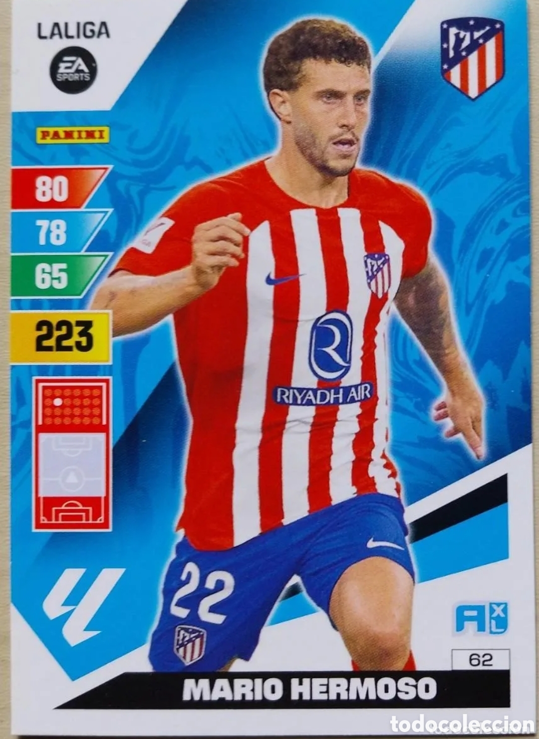 Cromos de F&uacute;tbol: 62 MARIO HERMOSO ATLETICO DE MADRID FICHAS ALBUM ADRENALYN XL 2023 2024 23 24
