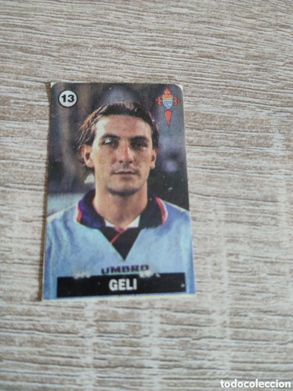 Cromos de F&uacute;tbol: Chicle Vidal liga 1996 1997 96 97 13 Geli Celta de Vigo