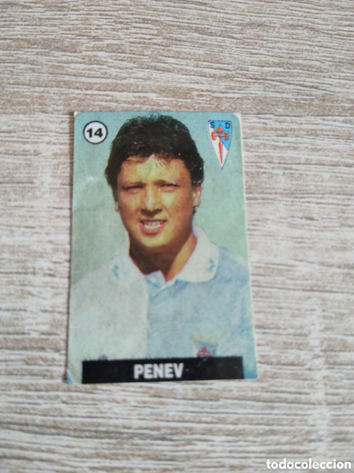 Cromos de F&uacute;tbol: Chicle Vidal liga 2996 1997 96 97 14 Penev Compostela