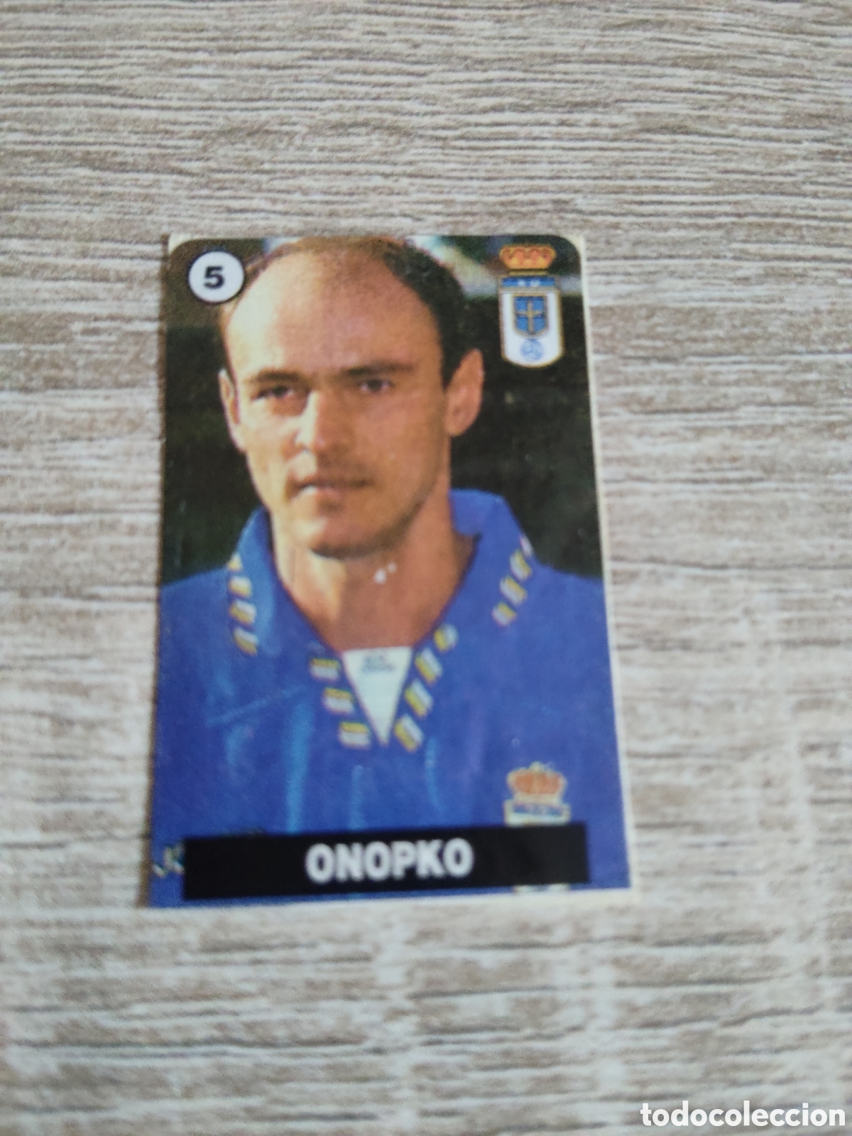 Cromos de F&uacute;tbol: Chicle Vidal liga 1996 1997 96 97 5 Onopko Real Oviedo