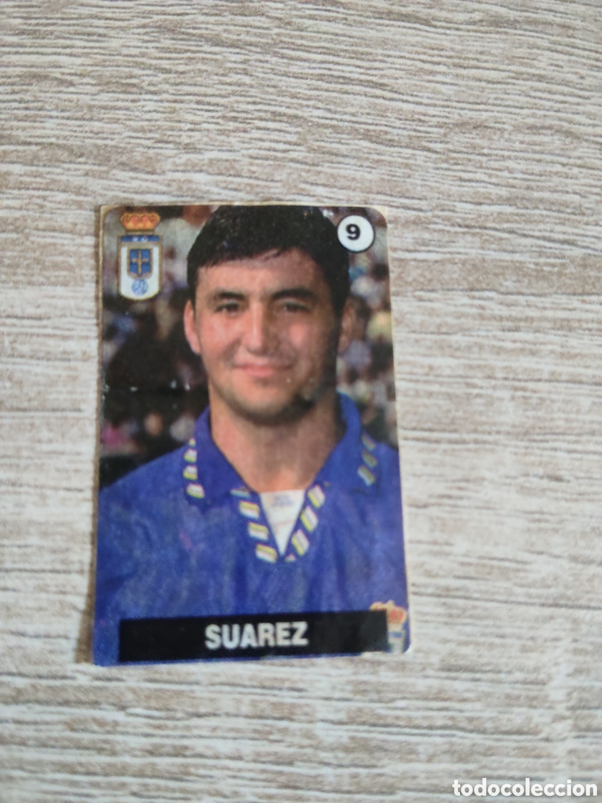 Cromos de F&uacute;tbol: Chicle Vidal liga 1996 1997 96 97 9 Su&aacute;rez Real Oviedo