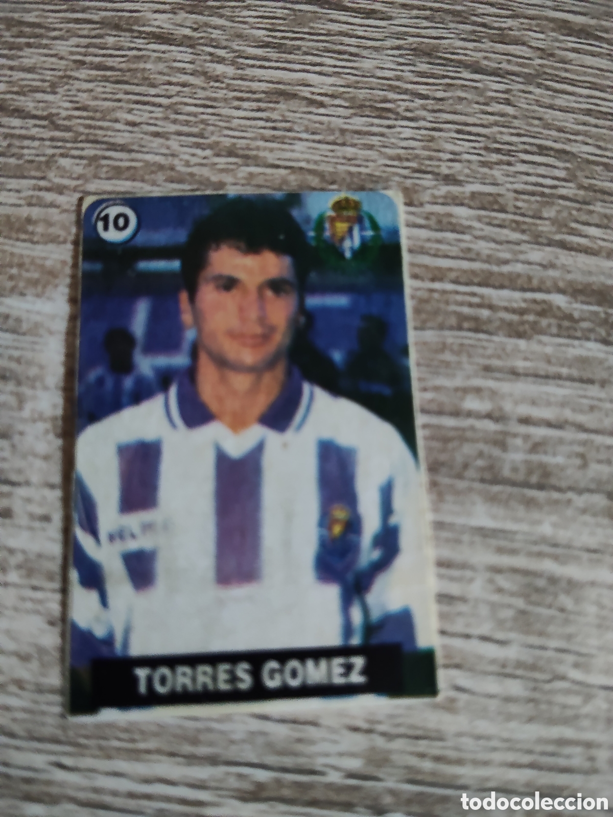 Fu&szlig;ball-Sticker: Chicle Vidal liga 1996 1997 96 97 10 Torres G&oacute;mez Real Valladolid