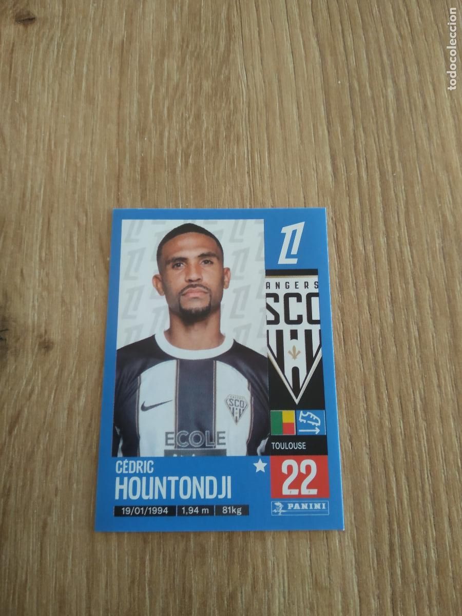 Cromos de F&uacute;tbol: 20 CEDRIC HOUNTONDJI ANGERS CROMO FUTBOL PANINI LIGUE 1 FOOT 24-25 LIGA FRANCIA 2024-2025