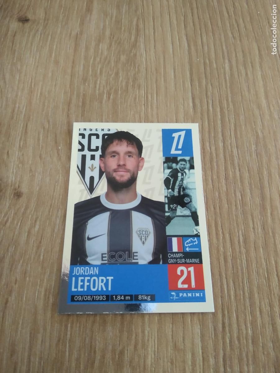Cromos de F&uacute;tbol: 21 JORDAN LEFORT ANGERS CROMO FUTBOL PANINI LIGUE 1 FOOT 24-25 LIGA FRANCIA 2024-2025