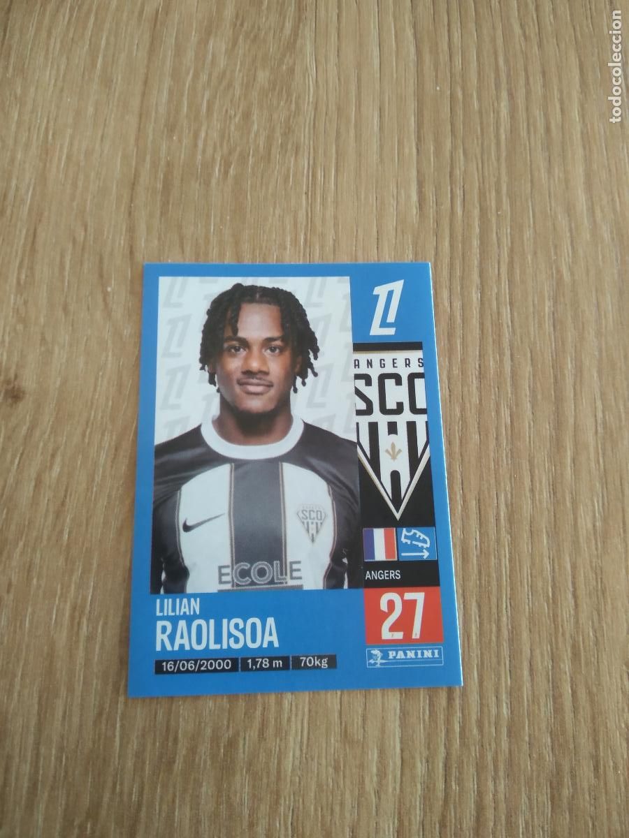 Cromos de F&uacute;tbol: 22 LILIAN RAOLISOA ANGERS CROMO FUTBOL PANINI LIGUE 1 FOOT 24-25 LIGA FRANCIA 2024-2025