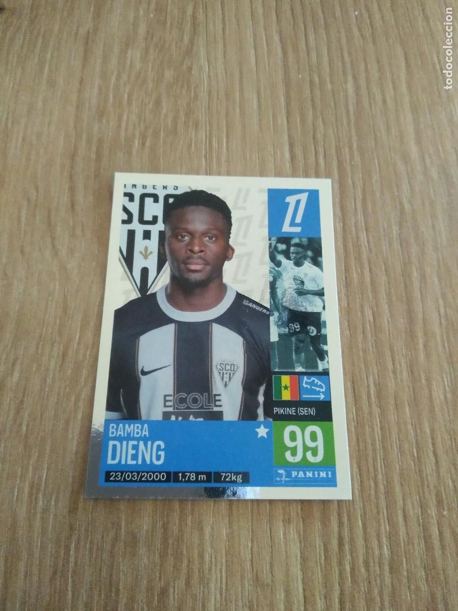 Cromos de F&uacute;tbol: 33 BAMBA DIENG ANGERS CROMO FUTBOL PANINI LIGUE 1 FOOT 24-25 LIGA FRANCIA 2024-2025