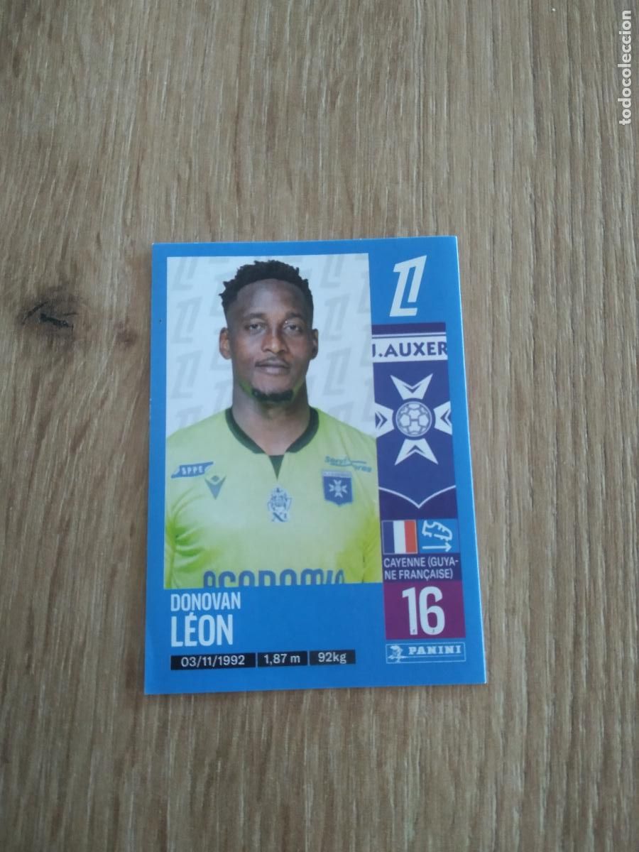 Football Stickers: 44 DONOVAN LEON AUXERRE CROMO FUTBOL PANINI LIGUE 1 FOOT 24-25 LIGA FRANCIA 2024-2025