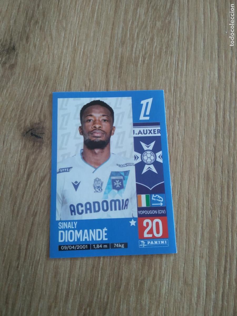 Cromos de Futebol: 47 SINALY DIOMANDE AUXERRE CROMO FUTBOL PANINI LIGUE 1 FOOT 24-25 LIGA FRANCIA 2024-2025