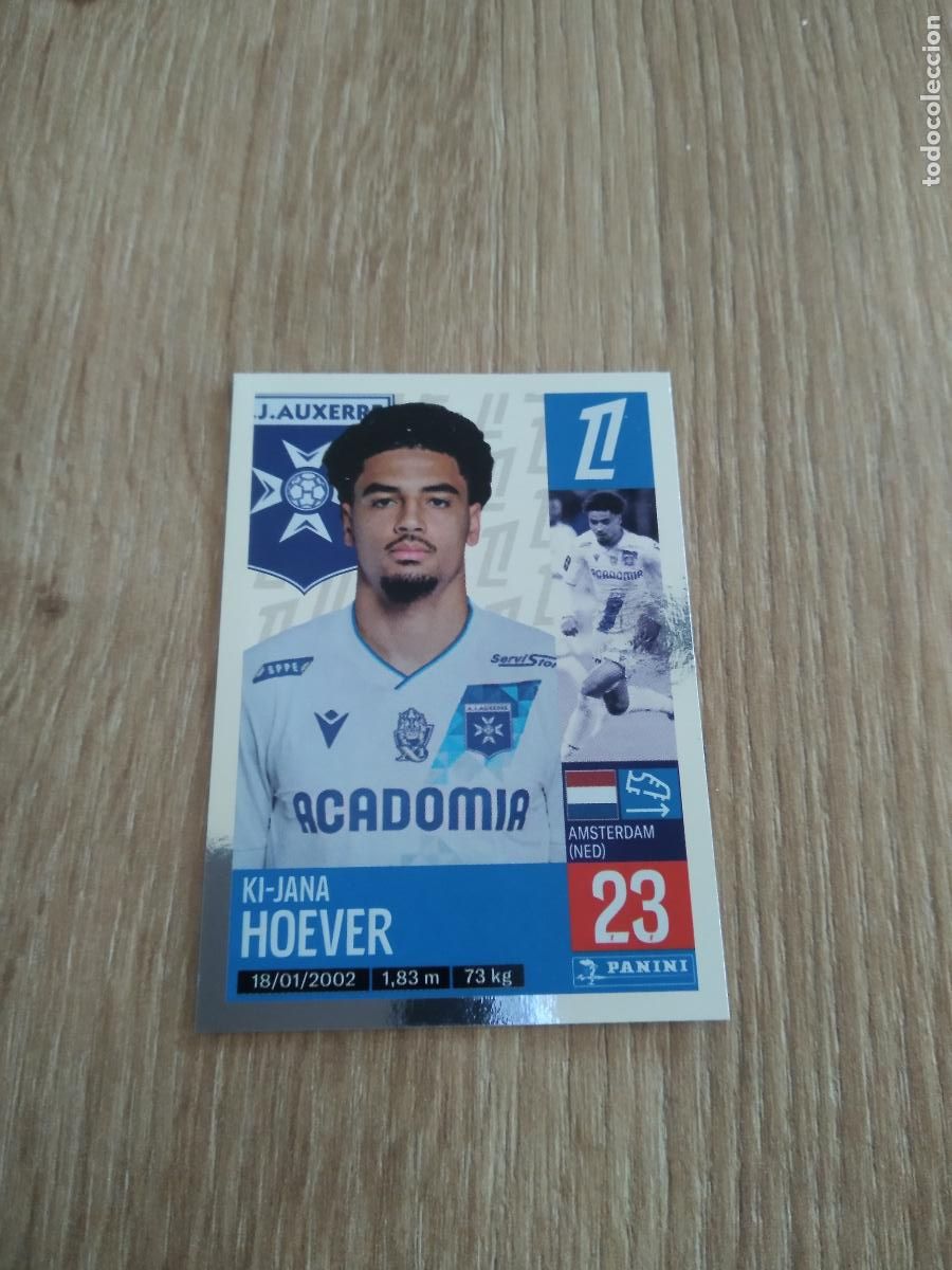 Cromos de Futebol: 48 KI-JANA HOEVER AUXERRE CROMO FUTBOL PANINI LIGUE 1 FOOT 24-25 LIGA FRANCIA 2024-2025