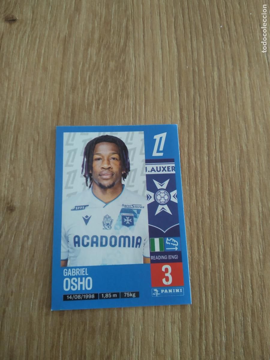 Football Stickers: 52 GABRIEL OSHO AUXERRE CROMO FUTBOL PANINI LIGUE 1 FOOT 24-25 LIGA FRANCIA 2024-2025
