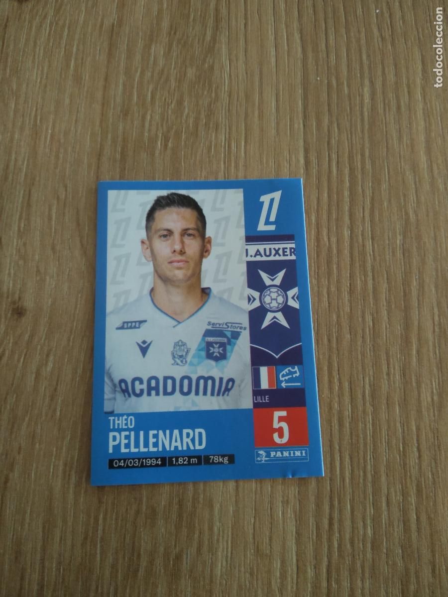 Football Stickers: 53 THEO PELLENARD AUXERRE CROMO FUTBOL PANINI LIGUE 1 FOOT 24-25 LIGA FRANCIA 2024-2025