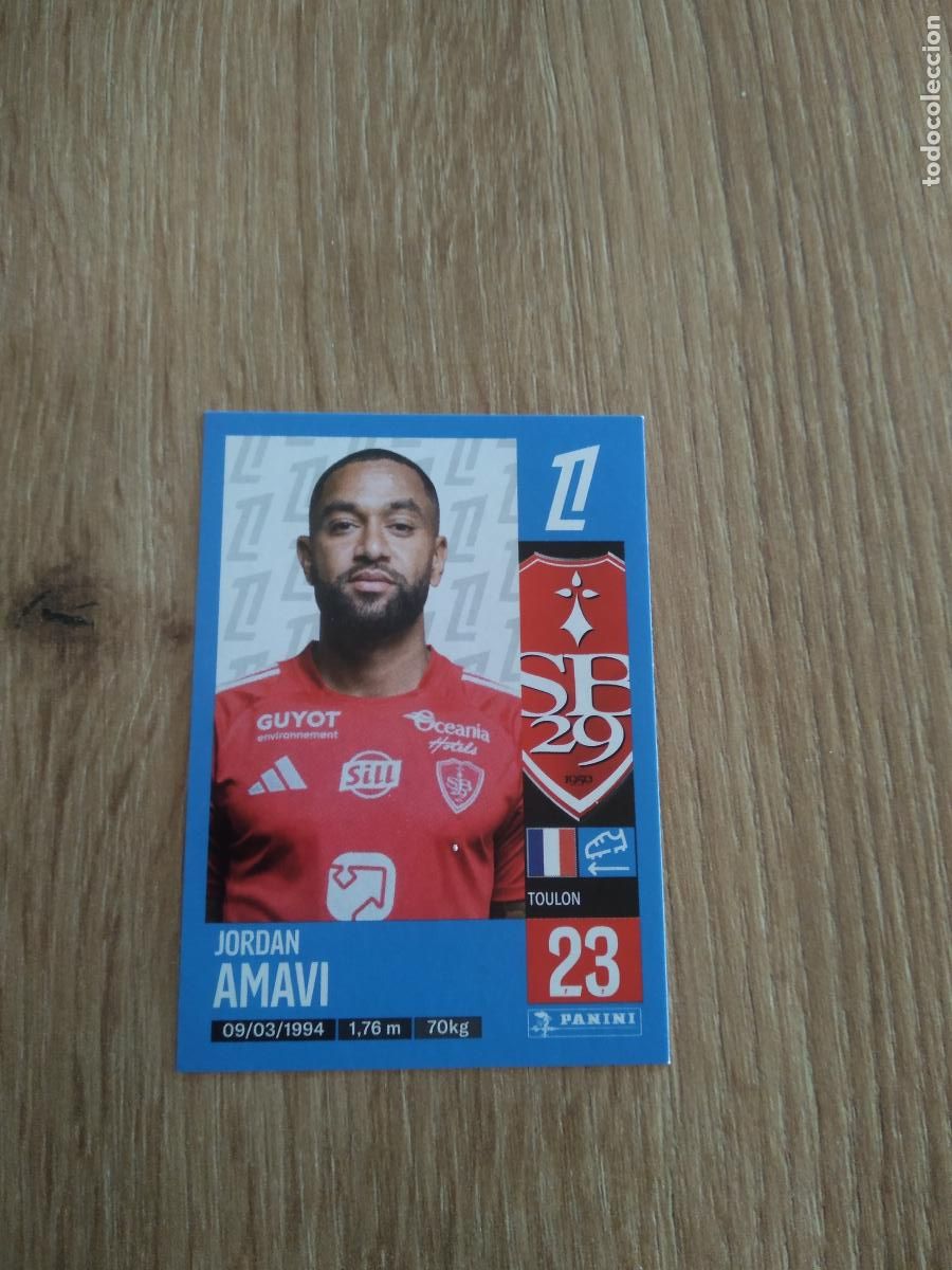 Cromos de Futebol: 70 JORDAN AMAVI STADE BRESTOIS CROMO FUTBOL PANINI LIGUE 1 FOOT 24-25 LIGA FRANCIA 2024-2025