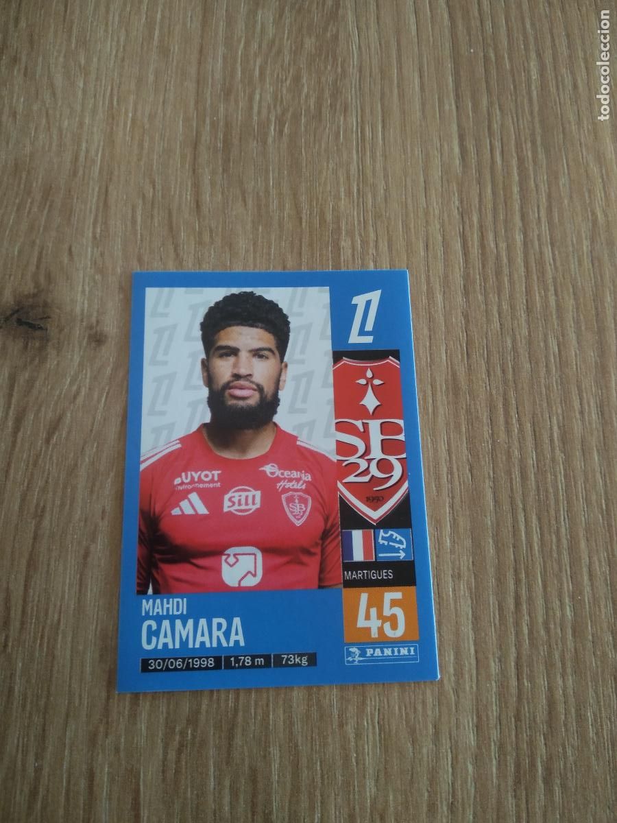 Cromos de F&uacute;tbol: 78 MAHDI CAMARA STADE BRESTOIS CROMO FUTBOL PANINI LIGUE 1 FOOT 24-25 LIGA FRANCIA 2024-2025