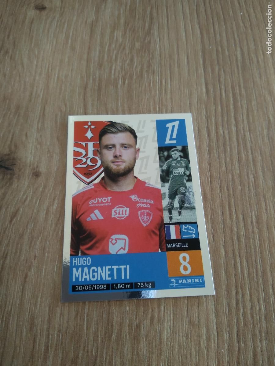 Cromos de F&uacute;tbol: 83 HUGO MAGNETTI STADE BRESTOIS CROMO FUTBOL PANINI LIGUE 1 FOOT 24-25 LIGA FRANCIA 2024-2025