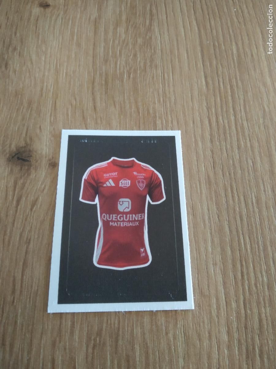 Cromos de F&uacute;tbol: 86 CAMISETA STADE BRESTOIS CROMO FUTBOL PANINI LIGUE 1 FOOT 24-25 LIGA FRANCIA 2024-2025