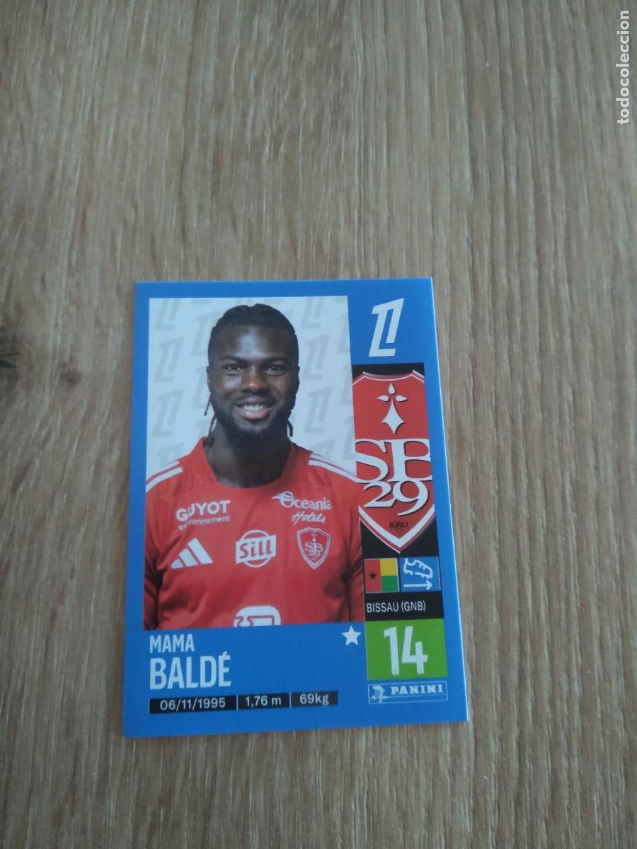 Cromos de F&uacute;tbol: 88 MAMA BALDE STADE BRESTOIS CROMO FUTBOL PANINI LIGUE 1 FOOT 24-25 LIGA FRANCIA 2024-2025