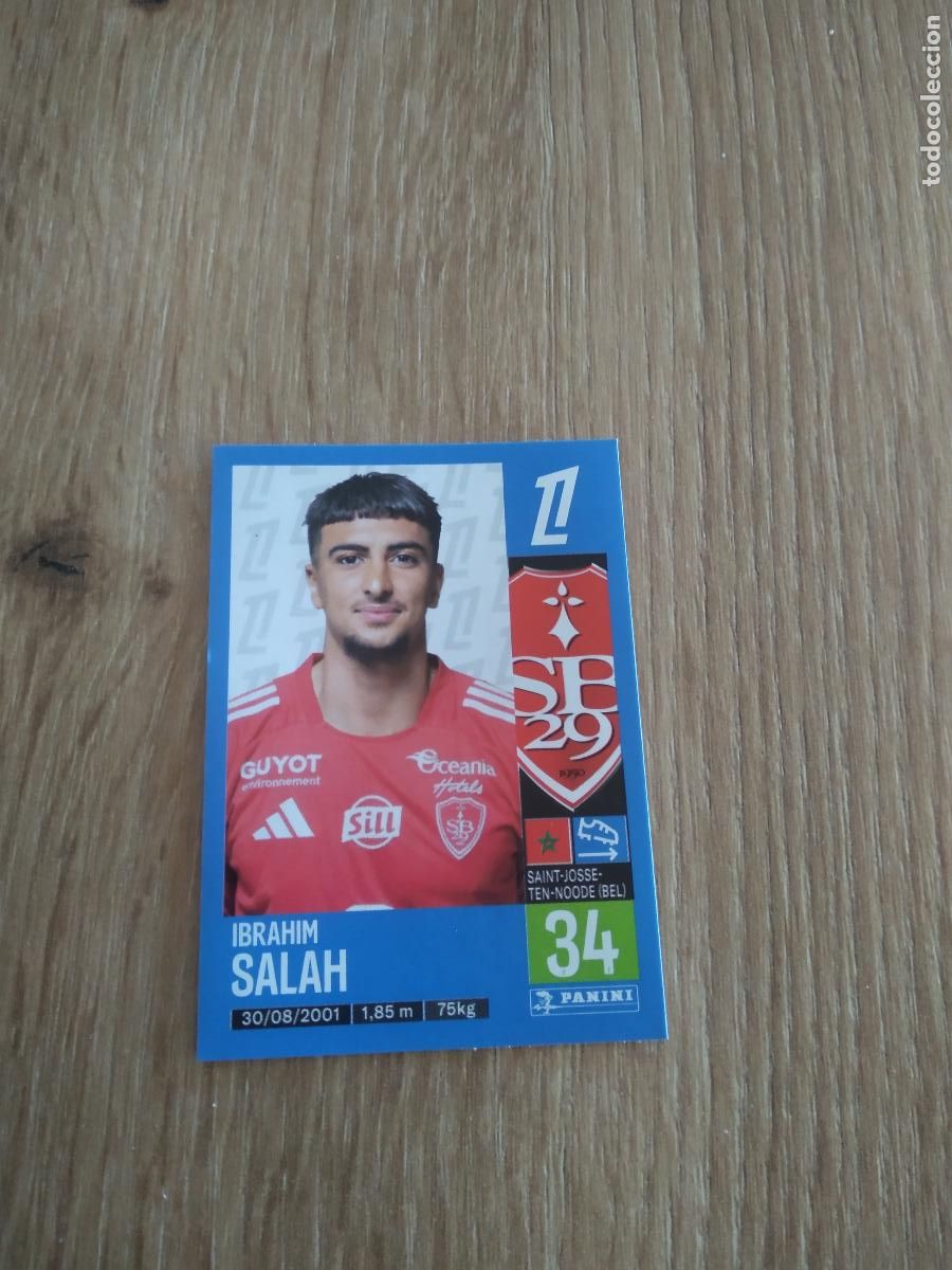 Cromos de F&uacute;tbol: 90 IBRAHIM SALAH STADE BRESTOIS CROMO FUTBOL PANINI LIGUE 1 FOOT 24-25 LIGA FRANCIA 2024-2025