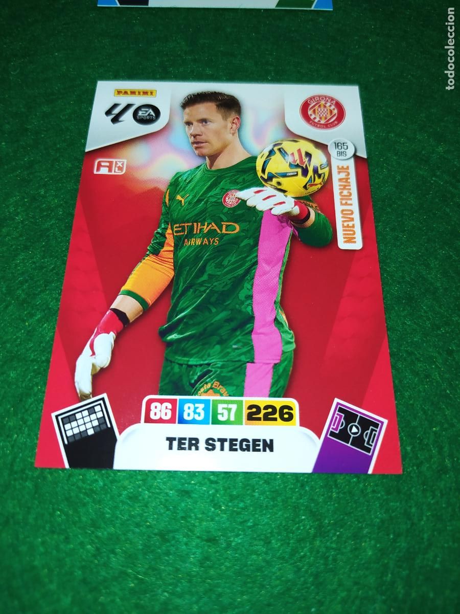 Football Stickers: actualizacion de adrenalyn 2025 2026 NUEVO FICHAJE / AMPLIACION N&ordm; 165BIS TER STEGEN GIRONA