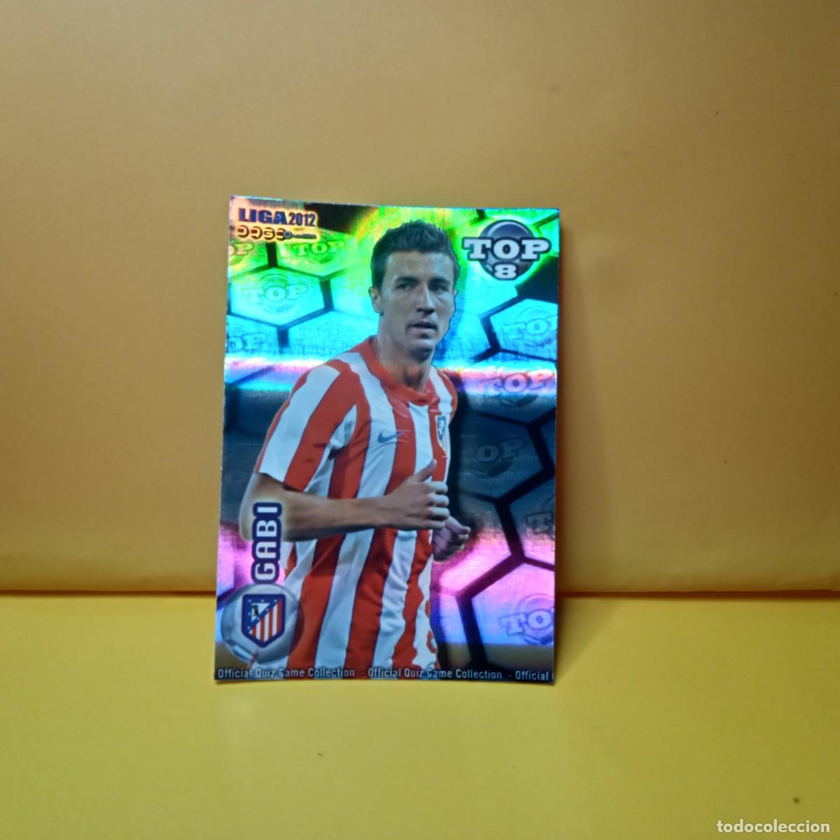 Cromos de f&uacute;tbol: MUNDICROMO 2011 2012 11 12 BRILLO RAYAS TOP ATHL&Eacute;TICO DE MADRID GABI 611