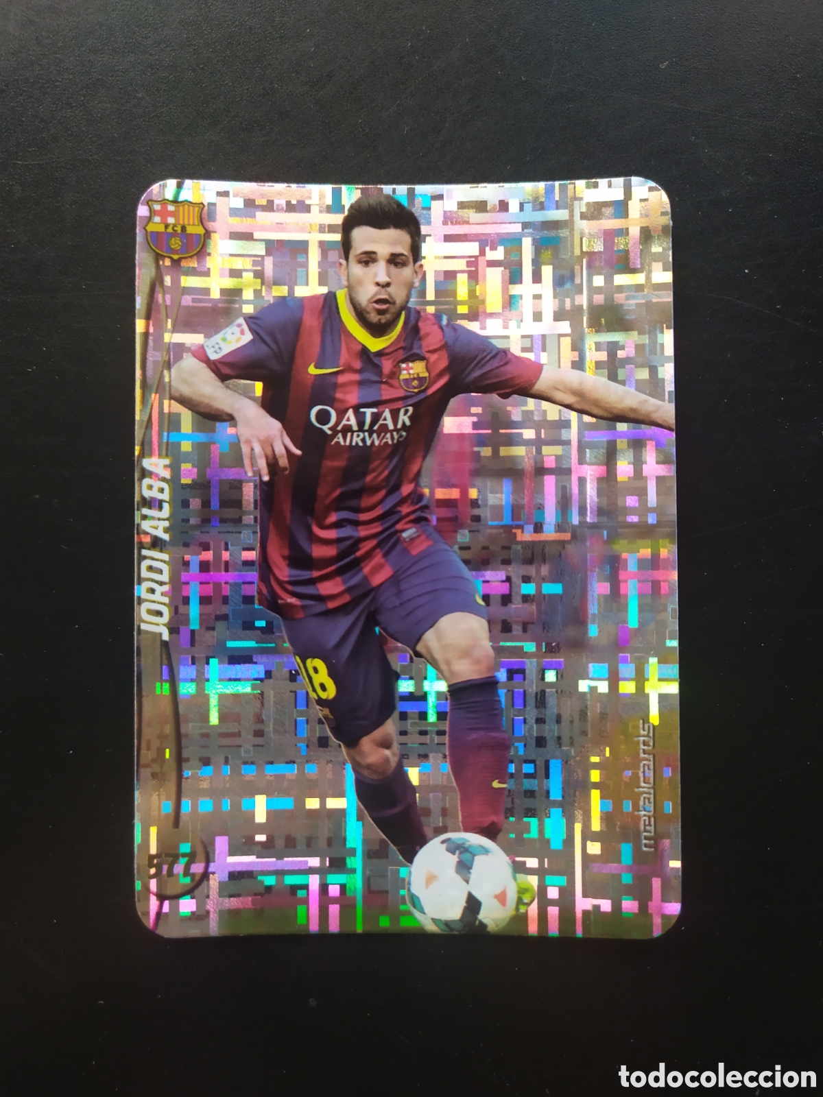 Cromos de F&uacute;tbol: Mundicromo fichas Liga 2014 2015 14 15 Jordi Alba top brillo tetris n&deg; 577 Barcelona