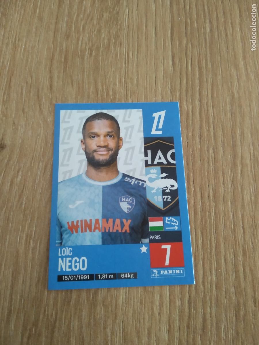 Football Stickers: 104 LOIC NEGO LE HAVRE CROMO FUTBOL PANINI LIGUE 1 FOOT 24-25 LIGA FRANCIA 2024-2025