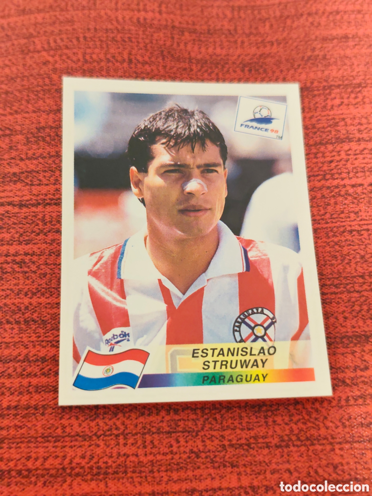Cromos de Futebol: 273 STRUWAY PARAGUAY FRANCE FRANCIA 98 PANINI