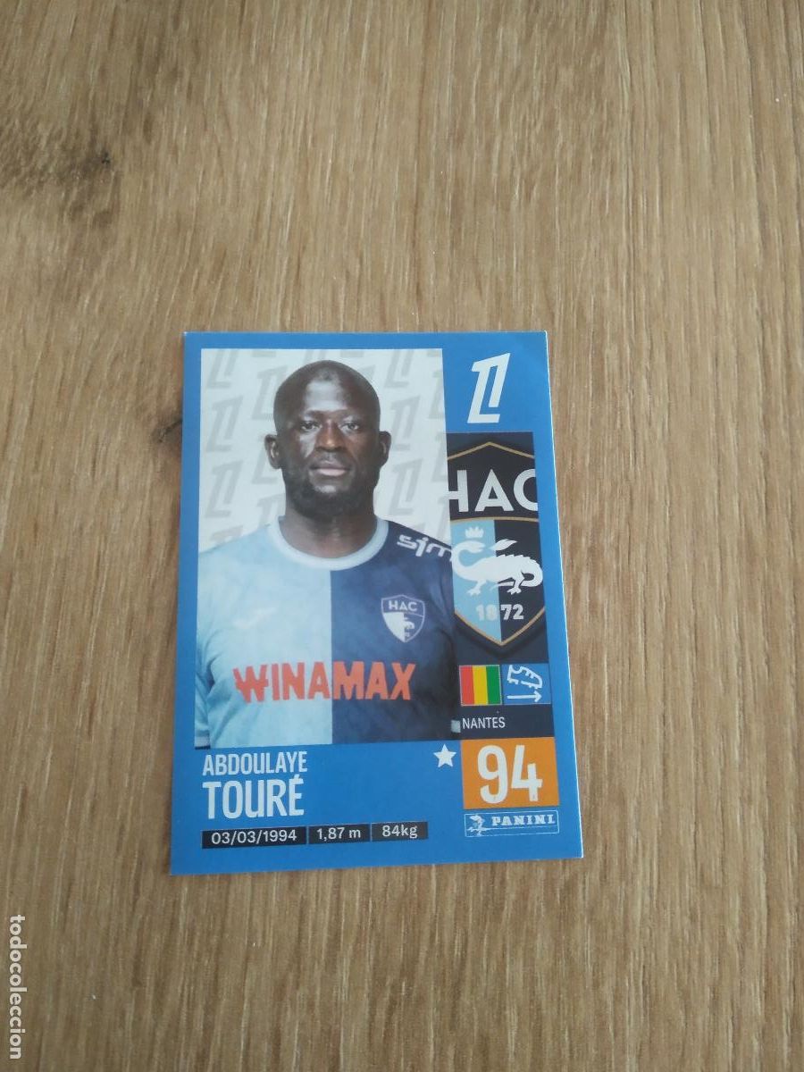 Cromos de Futebol: 117 ABDOULAYE TOURE LE HAVRE CROMO FUTBOL PANINI LIGUE 1 FOOT 24-25 LIGA FRANCIA 2024-2025