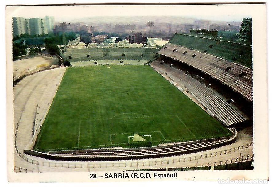 Fu&szlig;ball-Sticker: Sarria, n&ordm; 28: Cromo adhesivo del poster central album de futbol 1973-74, FHER