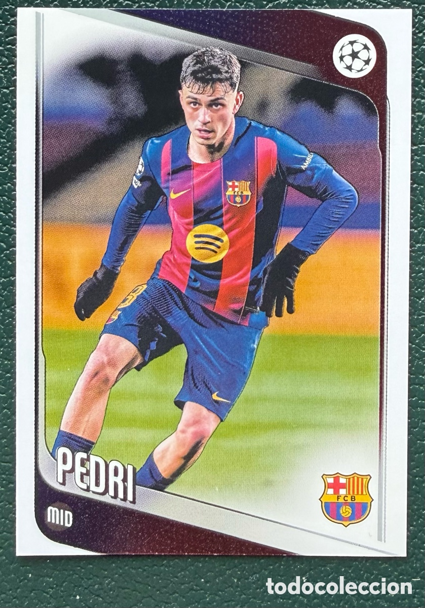 Cartes &agrave; collectionner de Football: 196 PEDRI FC BARCELONA FICHAS ALBUM TOPPS UEFA CLUB COMPETITIONS 2025 2026 25 26