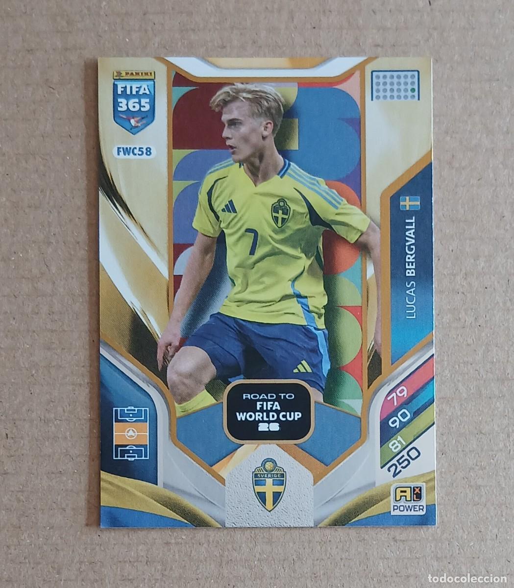 Football Stickers: CROMO FWC58 BERGVALL SUECIA EDICI&Oacute;N N&Oacute;RDICA ADRENALYN XL FIFA 365 2025-2026 DE PANINI. Nuevo.