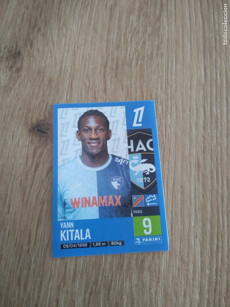 Football Stickers: 123 YANN KITALA LE HAVRE CROMO FUTBOL PANINI LIGUE 1 FOOT 24-25 LIGA FRANCIA 2024-2025