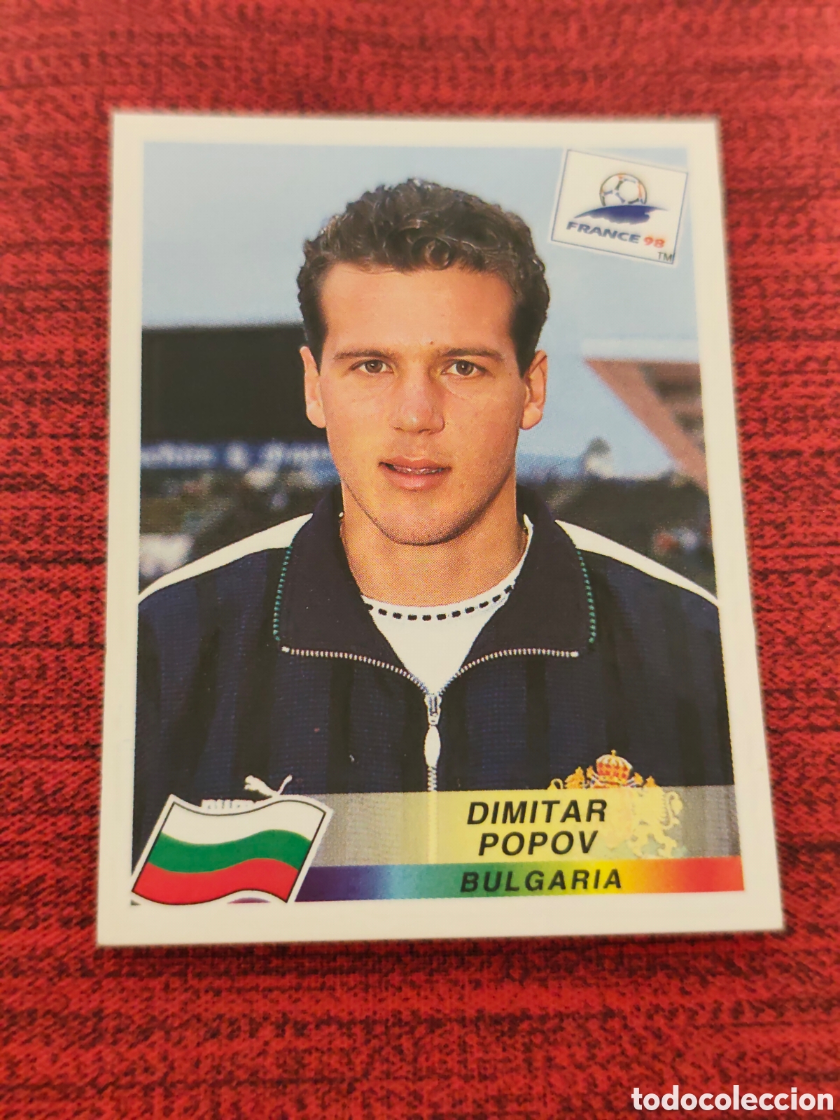 Fu&szlig;ball-Sticker: 298 POPOV BULGARIA FRANCE FRANCIA 98 PANINI