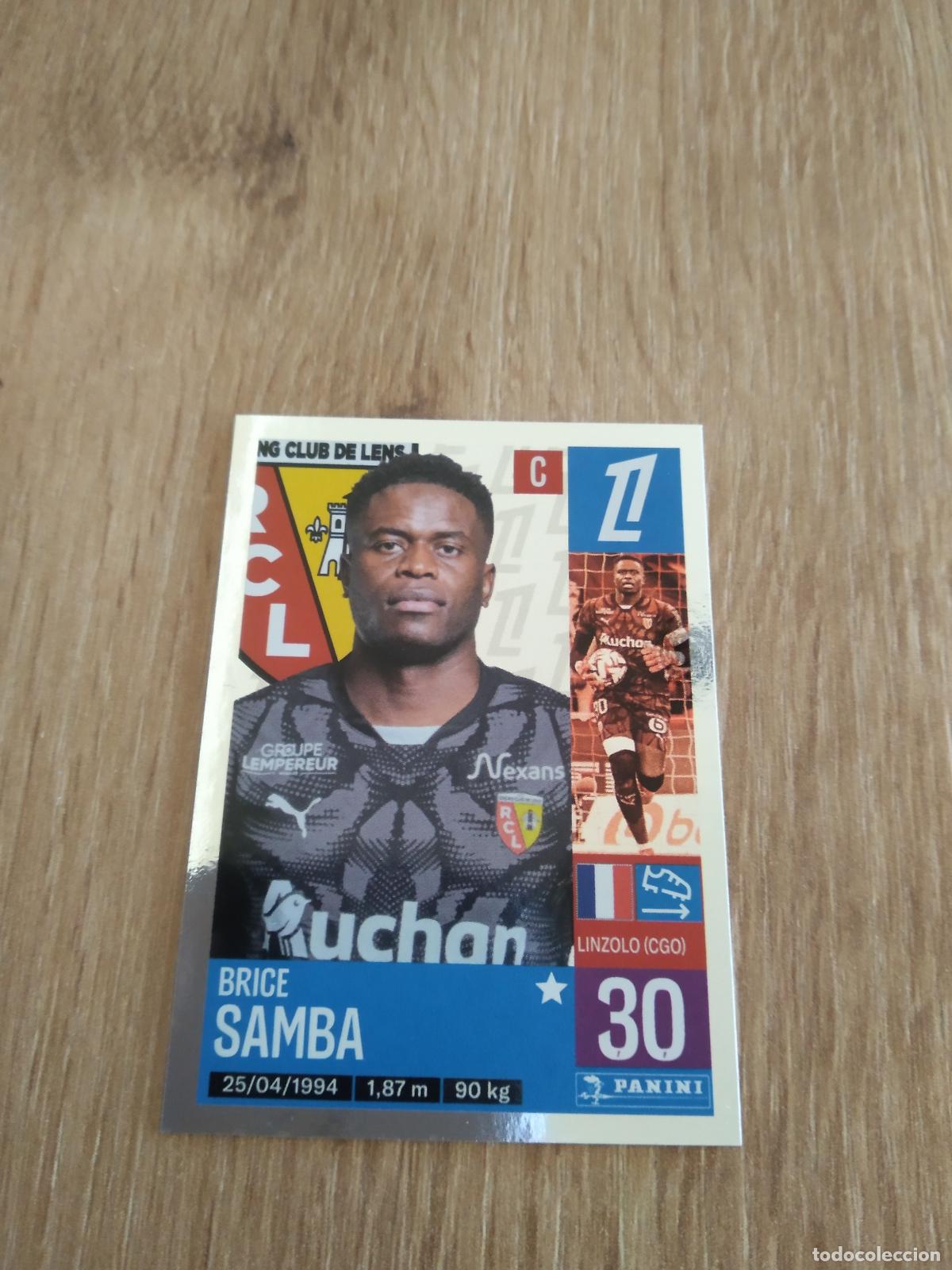 Fu&szlig;ball-Sticker: 127 BRICE SAMBA LENS CROMO FUTBOL PANINI LIGUE 1 FOOT 24-25 LIGA FRANCIA 2024-2025