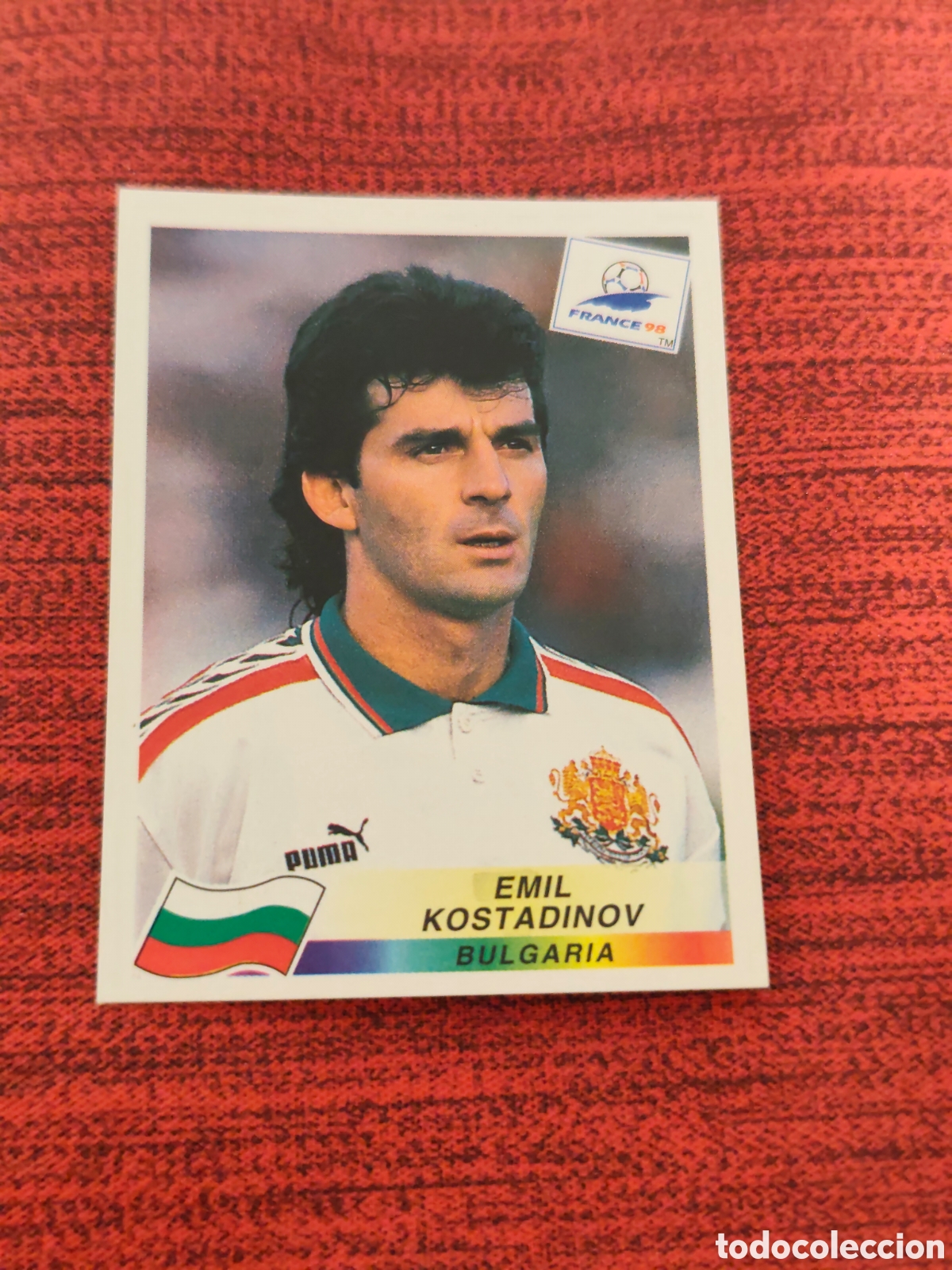 Fu&szlig;ball-Sticker: 296 KOSTADINOV BULGARIA FRANCE FRANCIA 98 PANINI