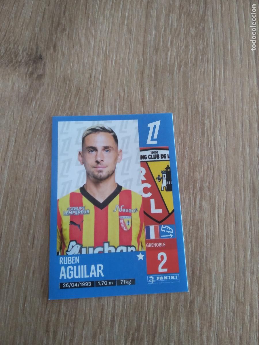 Fu&szlig;ball-Sticker: 128 RUBEN AGUILAR LENS CROMO FUTBOL PANINI LIGUE 1 FOOT 24-25 LIGA FRANCIA 2024-2025