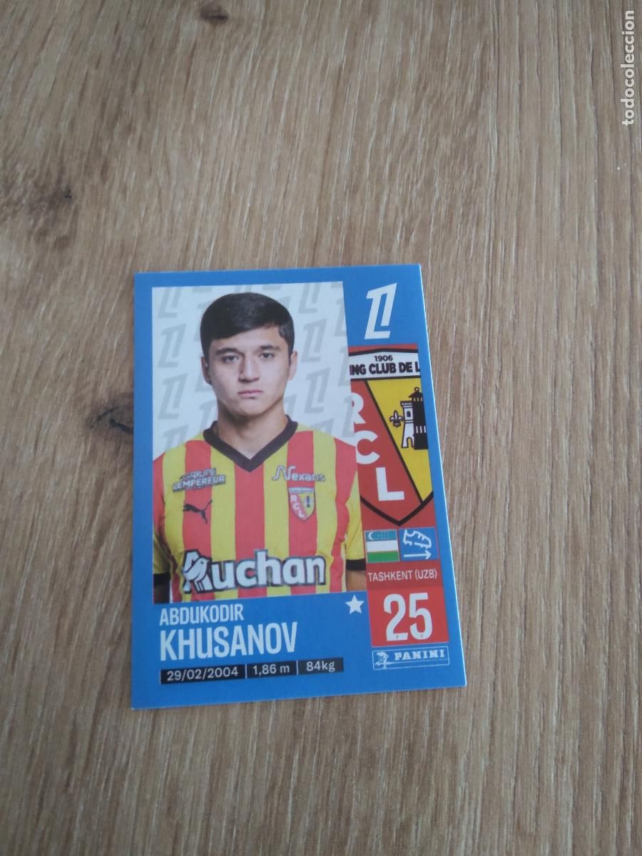 Football Stickers: 132 ABDUKODIR KHUSANOV LENS CROMO FUTBOL PANINI LIGUE 1 FOOT 24-25 LIGA FRANCIA 2024-2025