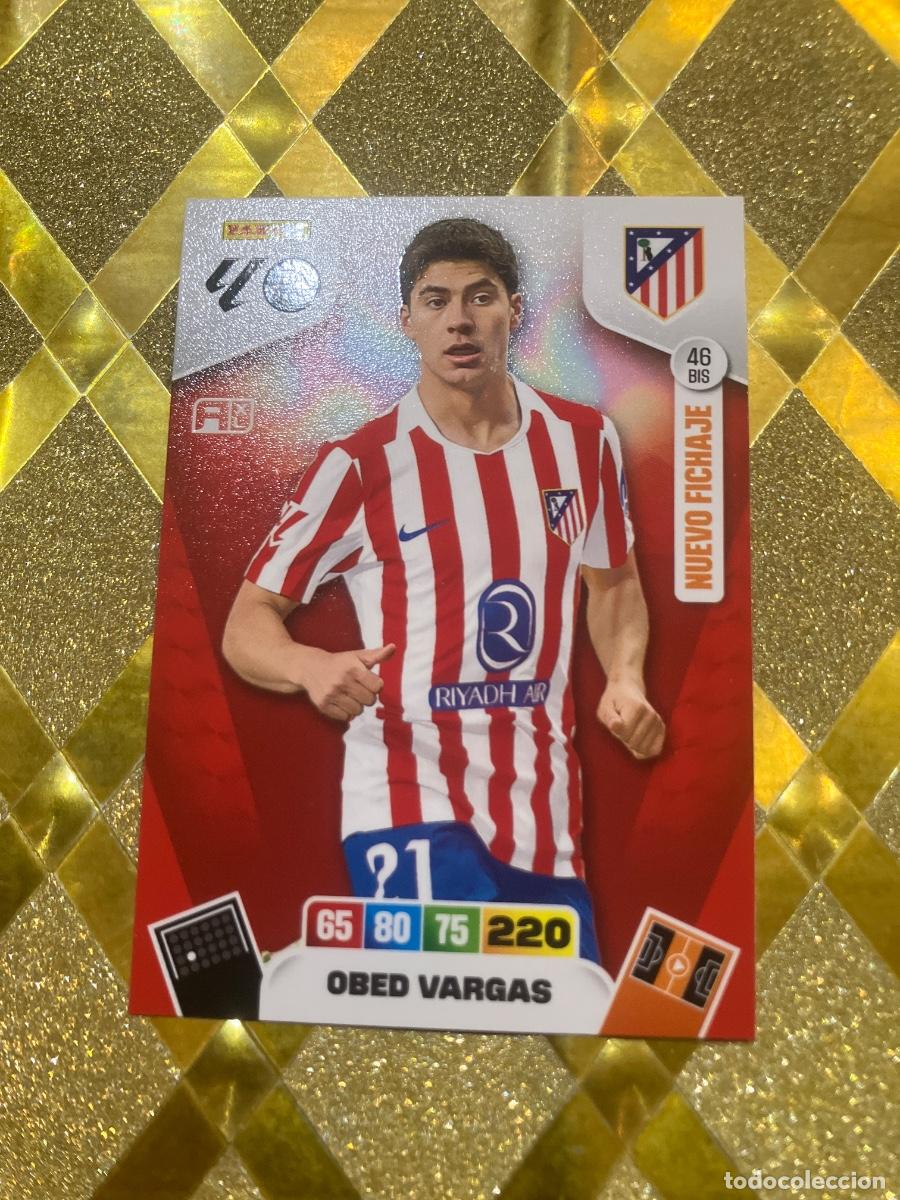 Cromos de F&uacute;tbol: CROMO DE FUTBOL NUMERO BIS 46 OBED VARGAS ATLETICO DE MADRID ADRENALYN XL 2025 2026 PANINI !