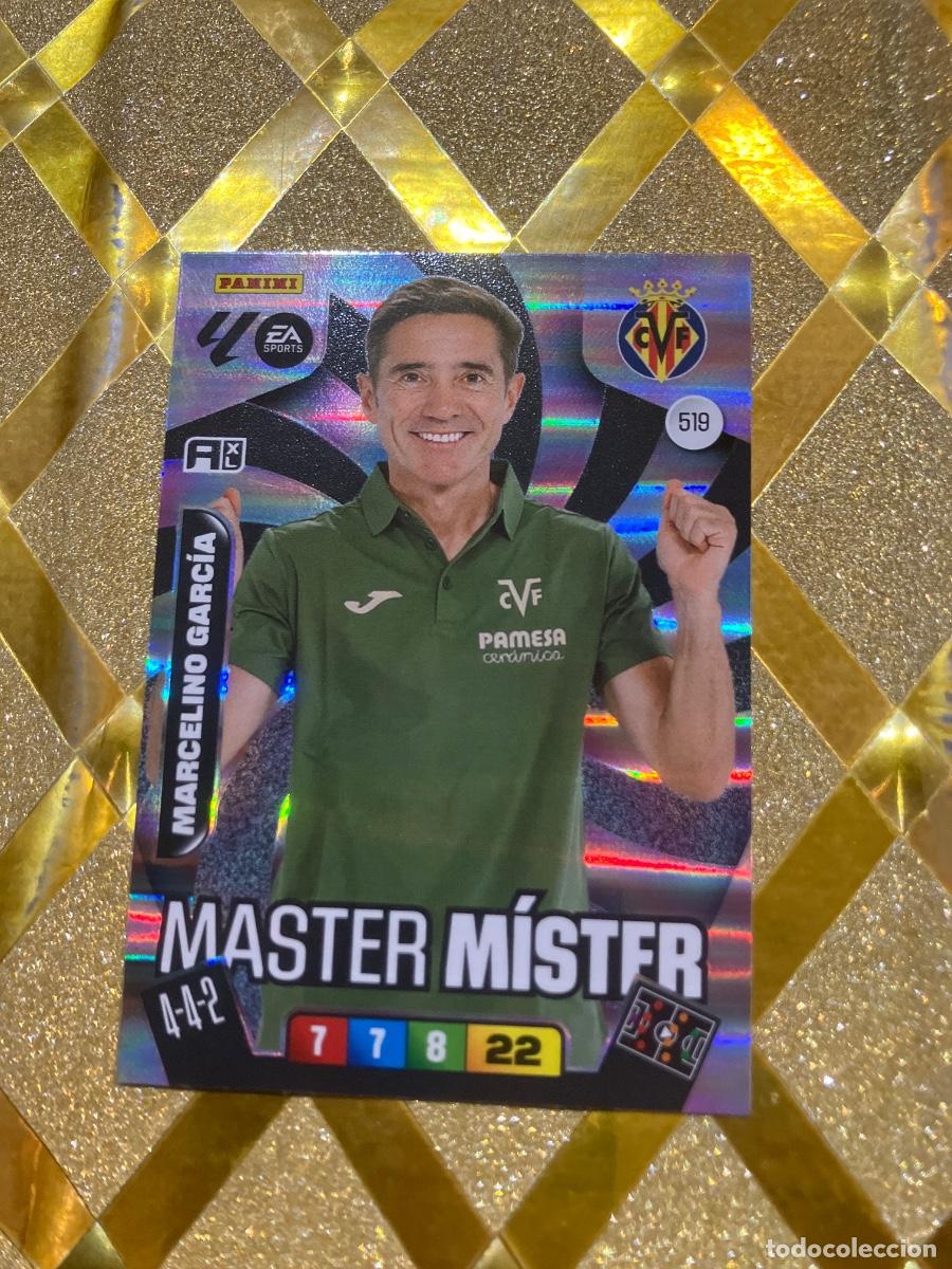 Cromos de F&uacute;tbol: CROMO DE FUTBOL NUMERO 519 MARCELINO MASTER MISTER VILLARREAL ADRENALYN XL 2025 2026 PANINI !