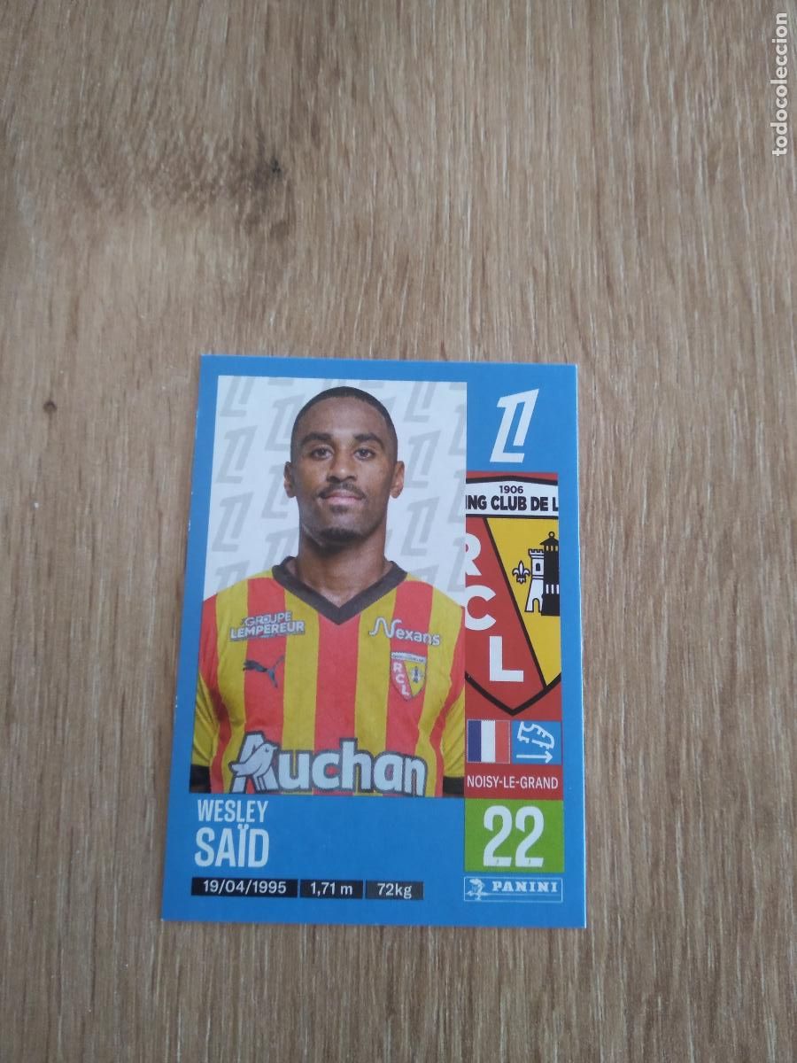 Cromos de F&uacute;tbol: 146 WESLEY SAID LENS CROMO FUTBOL PANINI LIGUE 1 FOOT 24-25 LIGA FRANCIA 2024-2025